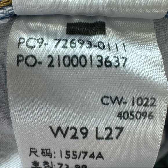 Levi's Ribcage Ankle Straight Leg Button Fly Size 29 100% Cotton - Picture 14 of 16